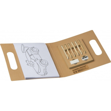 Logo trade liikelahja mainoslahja tuotekuva: Lasten värityskirja värikynillä FORIO